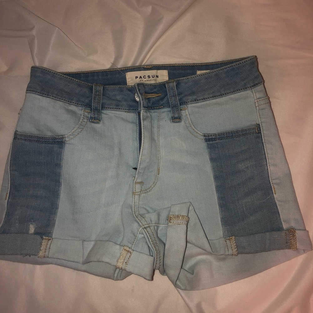 colorblock pacsun jean shorts!!! NEVER WORN